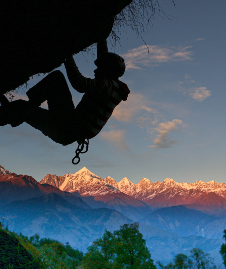 Rock Climbing in Eco Park Munsyari